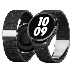   RMPACK 22mm MixedColor Mintás PC Pótszíj - Huawei Watch GT 6 / GT 5 Pro / GT 5 46mm - Fekete