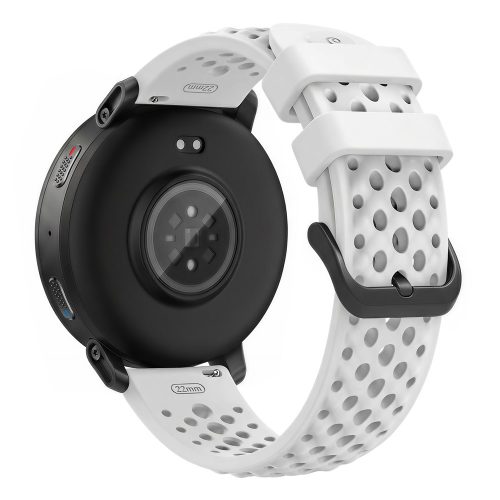 RMPACK 22mm HollowStyle Lyukacsos Szilikon Óraszíj - Huami Amazfit Active Max / Huawei Watch GT 6 / GT 5 46mm - Fehér