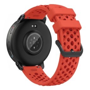   RMPACK 22mm HollowStyle Lyukacsos Szilikon Óraszíj - Huami Amazfit Active Max / Huawei Watch GT 6 / GT 5 46mm - Piros