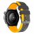 RMPACK 22mm Kétszínű Sport Óraszíj - Huawei Watch GT 6 / GT 5 / GT 5 Pro 46mm - Sárga Szegély / Fekete-Szürke