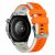 RMPACK 22mm Kétszínű Sport Óraszíj - Huawei Watch GT 6 / GT 5 / GT 5 Pro 46mm - Csillagfény Szegély / Narancs