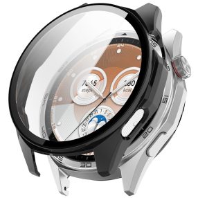   RMPACK Kemény PC Óratok Edzett Üveg Kijelzővédővel - Huawei Watch GT 6 46mm - Fekete