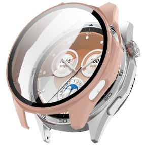   RMPACK Kemény PC Óratok Edzett Üveg Kijelzővédővel - Huawei Watch GT 6 46mm - Rózsaszín