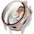 RMPACK Kemény PC Óratok Edzett Üveg Kijelzővédővel - Huawei Watch GT 6 46mm - Rózsaszín