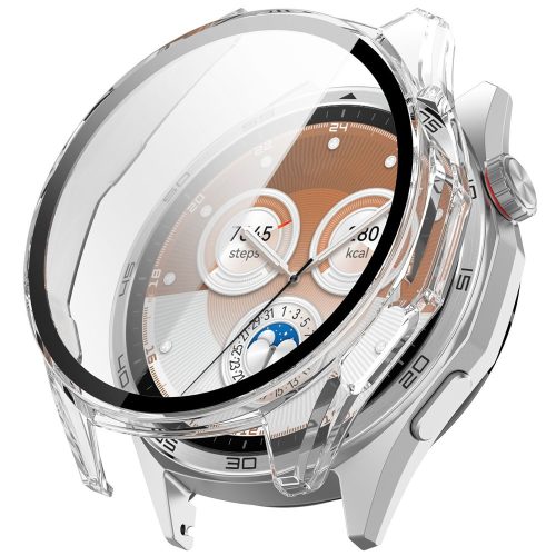 RMPACK Kemény PC Óratok Edzett Üveg Kijelzővédővel - Huawei Watch GT 6 46mm - Átlátszó