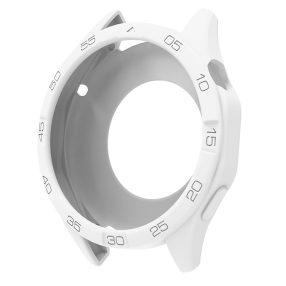   RMPACK Karcálló Szilikon Védőtok Számlap Kerettel - Huawei Watch GT 6 / GT 5 / GT 4 46mm - Fehér