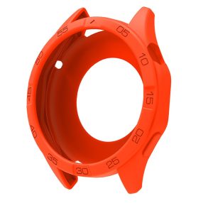   RMPACK Karcálló Szilikon Védőtok Számlap Kerettel - Huawei Watch GT 6 / GT 5 / GT 4 46mm - Narancssárga
