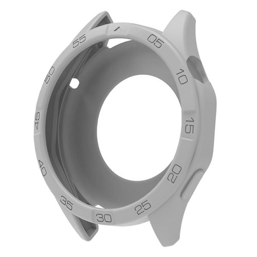 RMPACK Karcálló Szilikon Védőtok Számlap Kerettel - Huawei Watch GT 6 / GT 5 / GT 4 46mm - Szürke