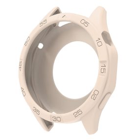   RMPACK Karcálló Szilikon Védőtok Számlap Kerettel - Huawei Watch GT 6 / GT 5 / GT 4 46mm - Csillagfény (Starlight)