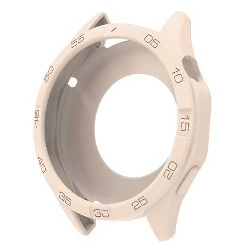 RMPACK Karcálló Szilikon Védőtok Számlap Kerettel - Huawei Watch GT 6 / GT 5 / GT 4 46mm - Csillagfény (Starlight)