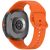 RMPACK Díszvarrásos szilikon óraszíj Samsung Galaxy Watch 8 / 8 Classic (40/44/46mm) - S méret, Narancssárga