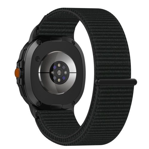 RMPACK Tépőzáras fonott nylon óraszíj Samsung Galaxy Watch 8 / 8 Classic (40/44/46mm) - Fekete