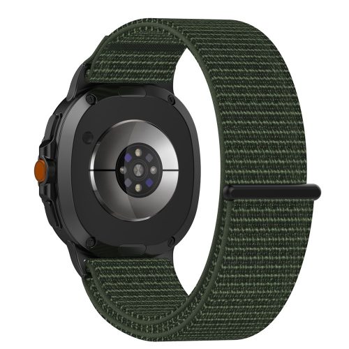 RMPACK Tépőzáras fonott nylon óraszíj Samsung Galaxy Watch 8 / 8 Classic (40/44/46mm) - Terepzöld