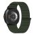 RMPACK Tépőzáras fonott nylon óraszíj Samsung Galaxy Watch 8 / 8 Classic (40/44/46mm) - Terepzöld