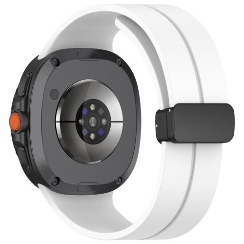 RMPACK Sport Style szilikon óraszíj Samsung Galaxy Watch 8 / 8 Classic (40/44/46mm) - Fehér