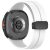RMPACK Sport Style szilikon óraszíj Samsung Galaxy Watch 8 / 8 Classic (40/44/46mm) - Fehér
