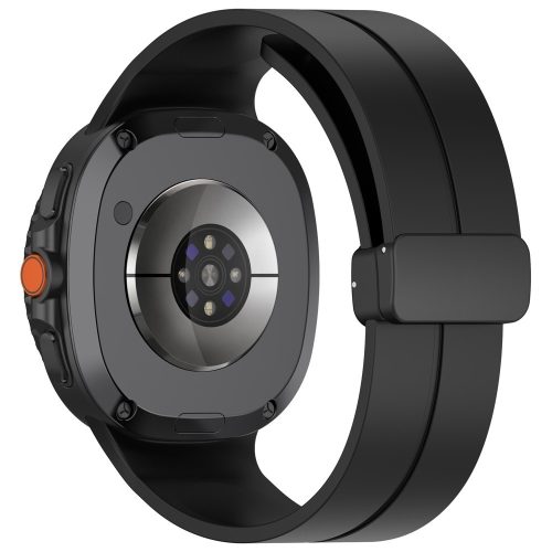 RMPACK Sport Style szilikon óraszíj Samsung Galaxy Watch 8 / 8 Classic (40/44/46mm) - Fekete