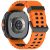 RMPACK Kétszínű szilikon óraszíj Samsung Galaxy Watch 8 / 8 Classic (40/44/46mm) - Narancssárga / Fekete