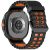 RMPACK Kétszínű szilikon óraszíj Samsung Galaxy Watch 8 / 8 Classic (40/44/46mm) - Fekete / Narancssárga