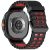 RMPACK Kétszínű szilikon óraszíj Samsung Galaxy Watch 8 / 8 Classic (40/44/46mm) - Fekete / Piros