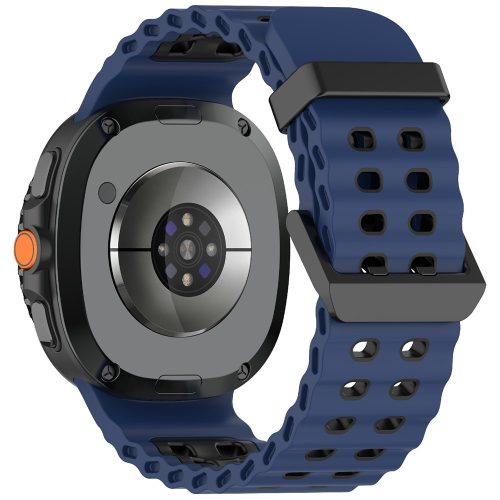RMPACK Kétszínű szilikon óraszíj Samsung Galaxy Watch 8 / 8 Classic (40/44/46mm) - Kék / Fekete