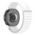 RMPACK Hullámmintás fonott nylon óraszíj színazonos csatlakozóval Samsung Galaxy Watch 8 / 8 Classic (40/44/46mm) - Fehér