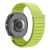 RMPACK Hullámmintás fonott nylon óraszíj színazonos csatlakozóval Samsung Galaxy Watch 8 / 8 Classic (40/44/46mm) - Zöld