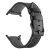 RMPACK Valódi marhabőr óraszíj varrással Samsung Galaxy Watch 8 / 8 Classic (40/44/46mm) - Fekete