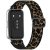 RMPACK Huawei Band 11 Pro / Band 11 Szilion Óraszíj Pótszíj Szövet Leopárd Mintázattal