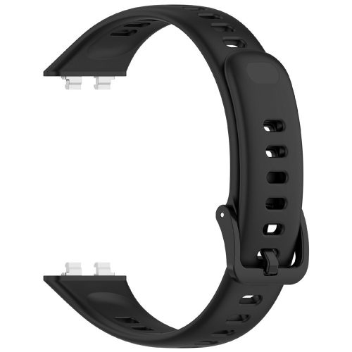 RMPACK Huawei Band 11 Pro Óraszíj Pótszíj Szilikon Szíj Band 11 GlossyStyle Fekete
