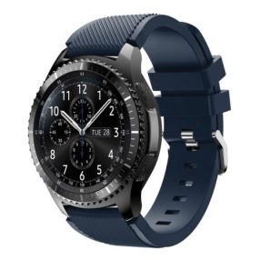   Samsung Gear S3 Frontier / Gear S3 Pótszíj - Óraszíj Trendy Sport Szilikon Sötétkék