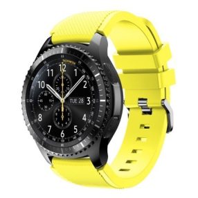   Samsung Gear S3 Frontier / Gear S3 Pótszíj - Óraszíj Trendy Sport Szilikon Sárga