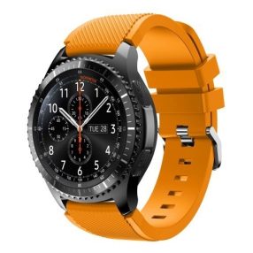   Samsung Gear S3 Frontier / Gear S3 Pótszíj - Óraszíj Trendy Sport Szilikon VilágosNarancssárga
