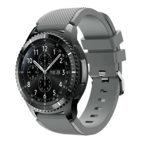  Samsung Gear S3 Frontier / Gear S3 Pótszíj - Óraszíj Trendy Sport Szilikon Szürke