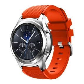   Samsung Gear S3 Frontier / Gear S3 Pótszíj - Óraszíj Trendy Sport Szilikon Narancssárga