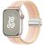 For Apple Watch 46mm / 49mm / 45mm / 44mm Magnetic Buckle Loop Nylon Watch Band(Starlight Pink)
